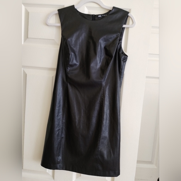 Zara Dresses & Skirts - Zara Sleek Black Mini Dress Medium